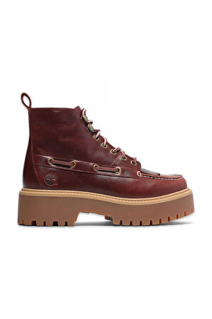 Timberland Tb0A27Yz Stone Street Mid Lace Up Boot Bordo Kadın Bot