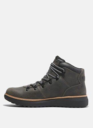 Timberland Deri Gri Erkek Bot HUDSON ROAD MID LACE UP WATERPROOF