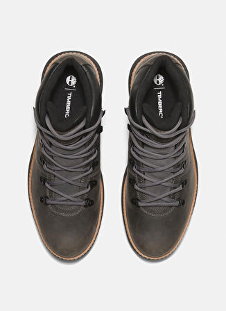 Timberland Deri Gri Erkek Bot HUDSON ROAD MID LACE UP WATERPROOF