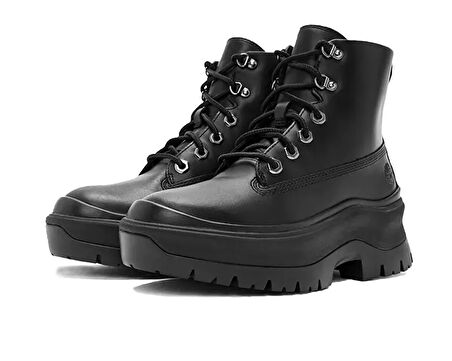 Timberland Roxie Lane Mid Lace Up Boot Kadın Günlük Bot TB0A295JW021 Siyah