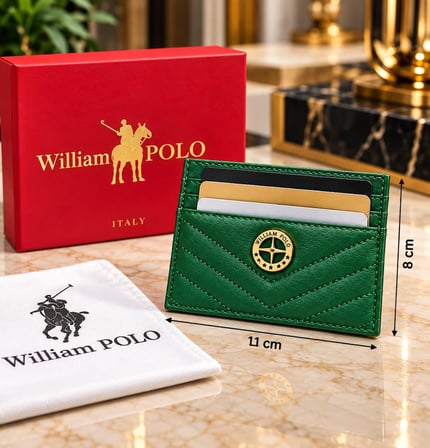 WİLLİAMPOLO Anka Hakiki Deri Unisex Kartlık-İnce Tasarım 