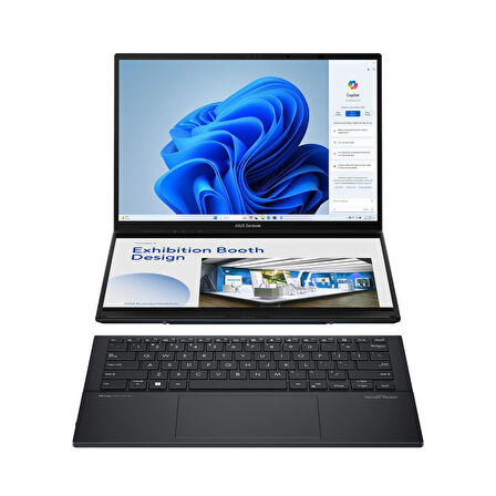 ASUS Zenbook DUO UX8406 – Intel Ultra 7 155H - 14’’ WUXGA (1920 x 1200) OLED Dokunmatik – 16GB Ram- 1TB SSD- Q US İngilizce Klavye- 1 Yıl Garanti