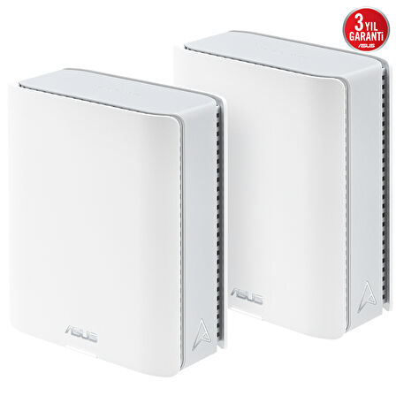ASUS ZenWiFi BT10 (2-PK) BE1800 Üç Bantlı Wi-Fi 7 Mesh Sistemi (Beyaz, İkili Paket)