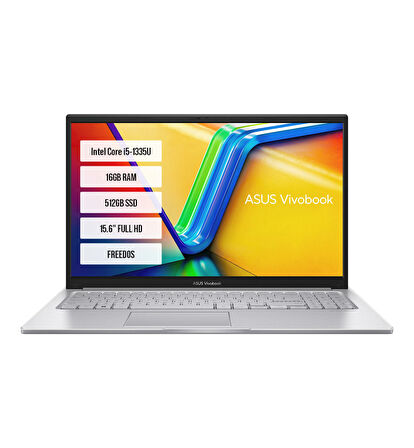 Asus Vivobook 15 X1504VA-NJ1422-03 Intel Core i5-1335U 16GB 512GB SSD 15.6'' Freedos 
