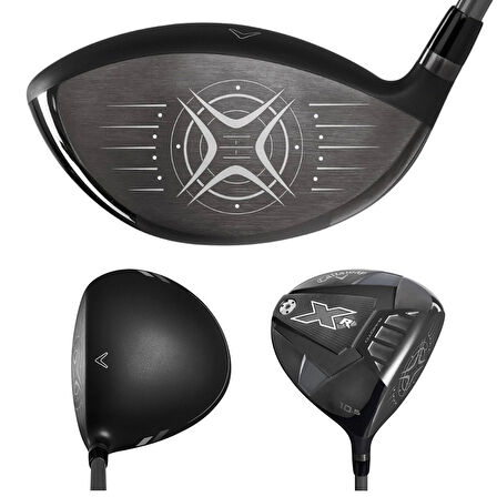 Callaway XR Grafit Sağ El Normal Stantlı +1 Inch Siyah/Gümüş Erkek  Golf Seti