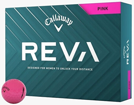 Callaway Reva Pembe Golf Topu - 3'lü