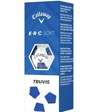Callaway ERC Yumuşak Golf Topu Mavi Beyaz - 3'lü