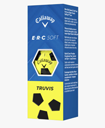 Callaway ERC Yumuşak Golf Topu Sarı Siyah - 3'lü