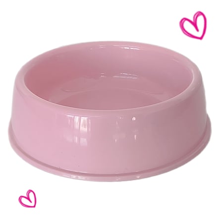 Colezium Kedi Mama ve Su Kabı Pembe Plastik 5 cm 22 cm 200 ml