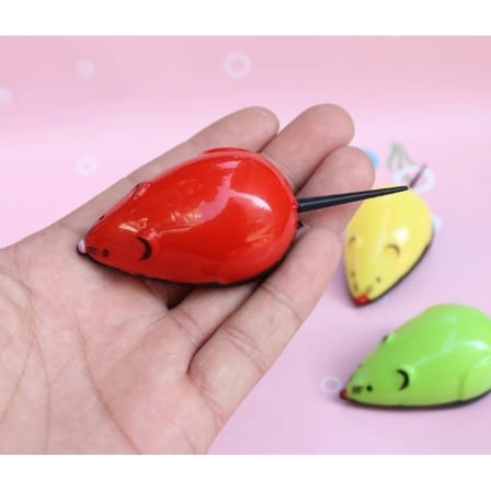 Çek Bırak Renkli Hareketli Fare 9×3.5×3CM Karışık Renklerde 1 Adet