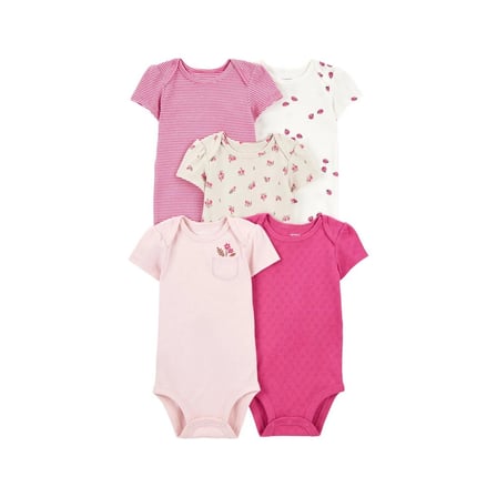 Carter's Layette Kız Bebek Kısa Kollu 5'li Body 1T010210