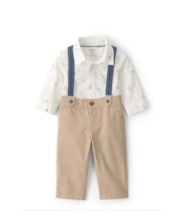 carters erkek bebek body pantolon set 1u634910 bej
