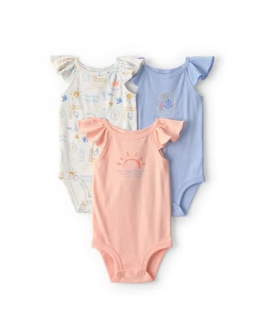 Carters Layette Kız Bebek Çoklu Paket Body 1U607010 Renkli