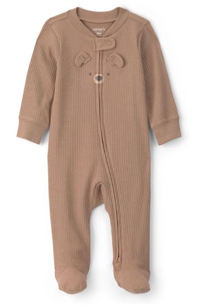 Carter's Erkek Bebek Fermuarlı Patikli Tulum Kahverengi 1V246510