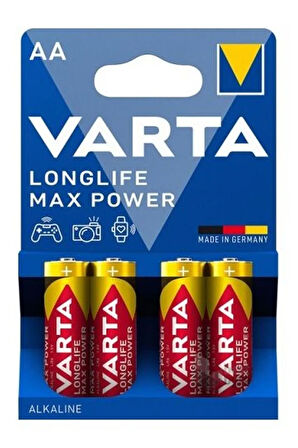 Longlife Max Power Kalem Pil AA 4’lü 1.5V Alkalin