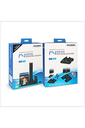 Playstation 4 Uyumlu Slim Ps4 Pro Fanlı Stand Ve Oyun Kolu Usb Şarjlı Ps4 Şarj stand