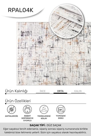 ANATOLIA HALI / ALYA-Krem/Kahve/Gri - Özel Ölçü-Salon, Oturma Odası ve Koridor Halısı