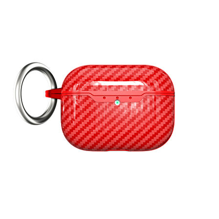Gpack Airpods Pro 3 uyumlu Kulaklık Kılıfı Karbon Fiber Görünümlü Silikon Airbag 05