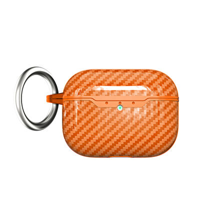 Gpack Airpods Pro 3 uyumlu Kulaklık Kılıfı Karbon Fiber Görünümlü Silikon Airbag 05