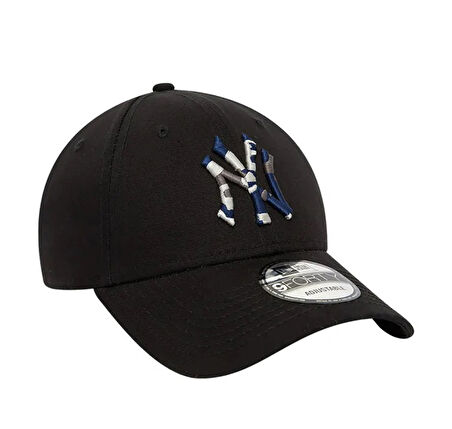 60435189-R New Era Seasonal Infıll 9Forty Neyyan  Blk Şapka Siyah