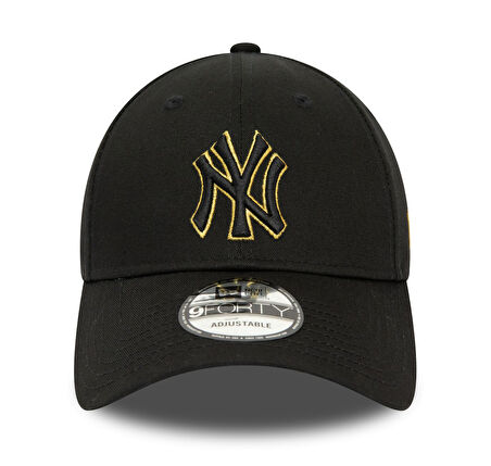 60435135-R New Era Metallıc Outlıne 9Forty Neyyan  Blkmtg Şapka Siyah