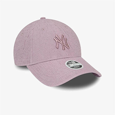 New Era New York Yankees Kadın Bubble Stitch Siyah 9FORTY Pastel Mor Ayarlanabilir Şapka