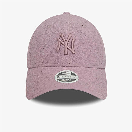 New Era New York Yankees Kadın Bubble Stitch Siyah 9FORTY Pastel Mor Ayarlanabilir Şapka