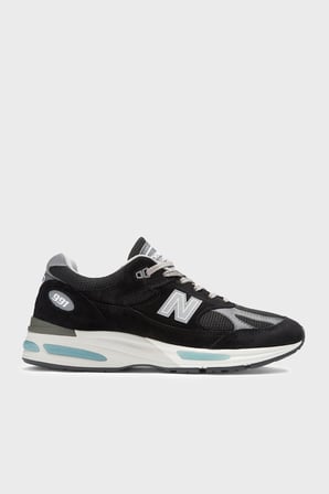 New Balance Deri Karışımlı Sneaker Ayakkabı Erkek AYAKKABI U991BK2 SİYAH