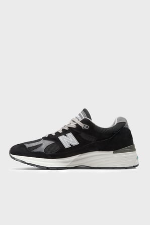 New Balance Deri Karışımlı Sneaker Ayakkabı Erkek AYAKKABI U991BK2 SİYAH