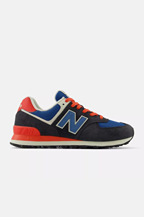 New Balance U574RBA Siyah &  Mavi & Kırmızı Erkek Günlük Spor Ayakkabı