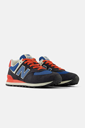 New Balance U574RBA Siyah &  Mavi & Kırmızı Erkek Günlük Spor Ayakkabı