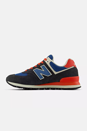 New Balance U574RBA Siyah &  Mavi & Kırmızı Erkek Günlük Spor Ayakkabı