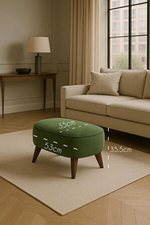 A5 HOME OVAL MARKİZ BENCH PUF