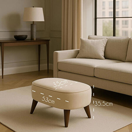 A5 HOME OVAL MARKİZ BENCH PUF