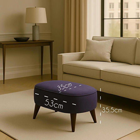 A5 HOME OVAL MARKİZ BENCH PUF