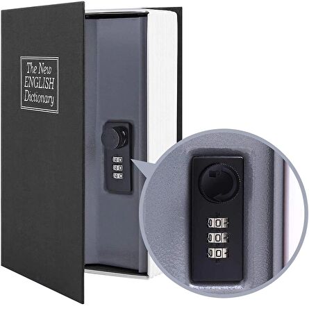 MÜHLEN Secret Safe 240 | Büyük Boy Kitap Şekli Gizli & Şifreli Para Ve Değerli Eşya Kasası