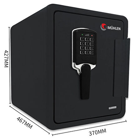 MÜHLEN Fire Safe YG 97 | Yangına ve Suya Dayanıklı Şifreli Çelik, Para ve Değerli Eşya Kasası