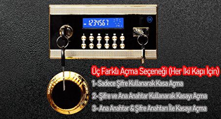 MÜHLEN Grand Safe 150H | Büyük Boy Şifreli ve Alarmlı Çelik Kasa