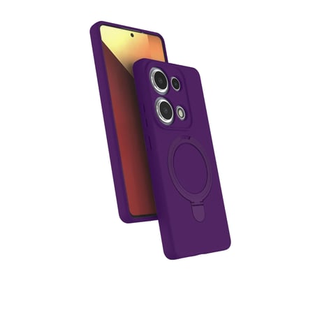 Xiaomi Redmi Note 13 Pro 4G Regal Magsafe Standlı Kapak - Derin Mor