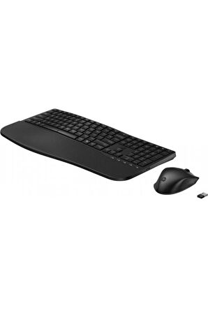 HP 680 Comfort Çift Modlu Unifying Bluetooth Kablosuz Klavye Mouse Seti Siyah 8T6L6AA