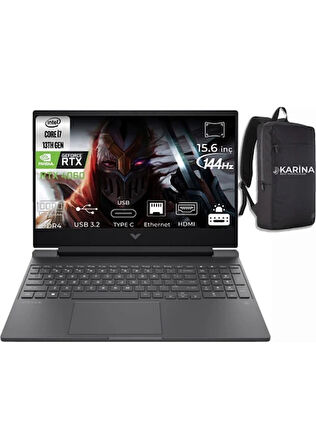 HP Victus Gaming Intel Core i7 13700H 16GB 512GB SSD RTX4060 Win11 Pro 15.6" FHD Taşınabilir Bilgisayar 8U846EA-17