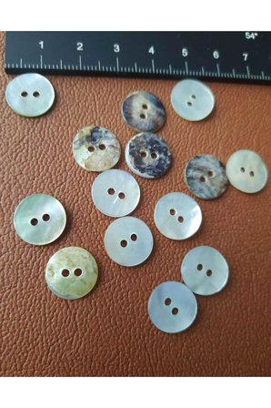SEDEF 1.KALİTE DOĞAL GERÇEK SEDEF 13MM DÜĞME 1 PAKET 20 ADET