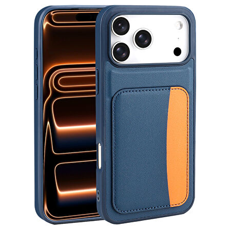 Gpack iPhone 17 Pro Max uyumlu Kılıf Kartlıklı X-Kart Silikon