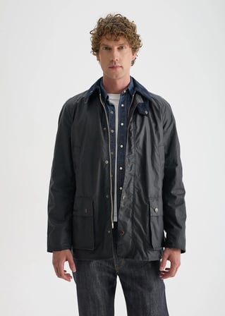 Barn Yağlı Ceket Navy Lacivert (Slim) / Barn Wax Jacket Navy (Slim)