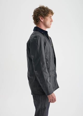 Barn Yağlı Ceket Navy Lacivert (Slim) / Barn Wax Jacket Navy (Slim)