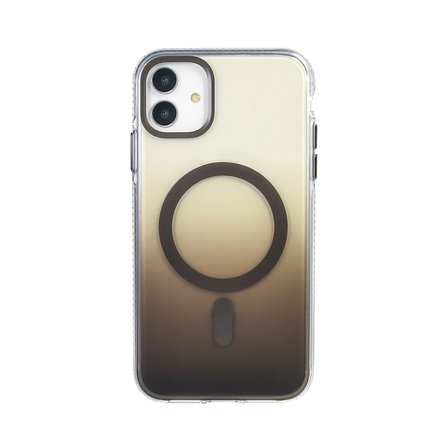 Gpack iPhone 11 uyumlu Kılıf Toros M-Safe Şarj Özellikli Transparan Renk Geçişli Silikon
