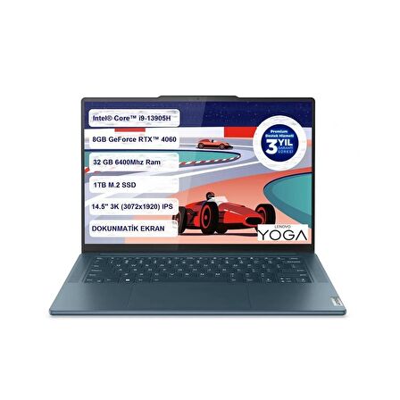 LENOVO YOGA PRO 9 14IRP8 Intel Core I9-13905H 32GB 1tb SSD 8gb RTX4060 14.5" 3k Freedos 83BU002ATX