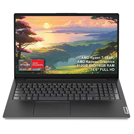 Lenovo V15-82TV009DTXV1 AMD Ryzen 7-5825U 16GB 512GB SSD 15.6 inç Full HD FreeDos Laptop