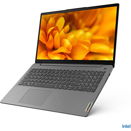 Lenovo IdeaPad 3 15IAU7 Intel Core i3 1215U 8GB 512GB SSD Freedos 15.6" FHD Taşınabilir Bilgisayar 82RK00XATX - Gri