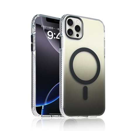 Gpack iPhone 14 Pro Max uyumlu Kılıf Toros M-Safe Şarj Özellikli Transparan Renk Geçişli Silikon